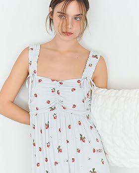 Amazon.co.jp: [ジェラート ピケ] いちご柄カップインキャミワンピース